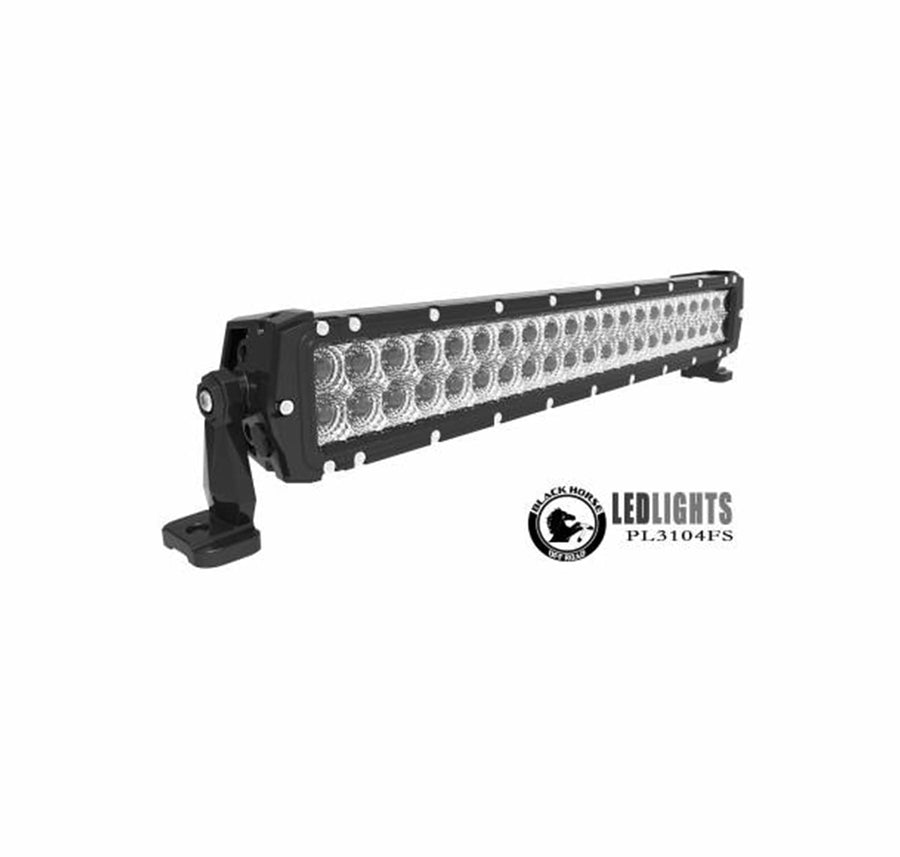 Heavy Duty Black Horse RUGGED Grille Brush Bumper Guard Modular Black Come with 20" Double Row LED Light Compatible with 2020-2023 GMC Sierra 2500 HD|2020-2023 GMC Sierra 3500 HD-RU-GMSI20-B-K1