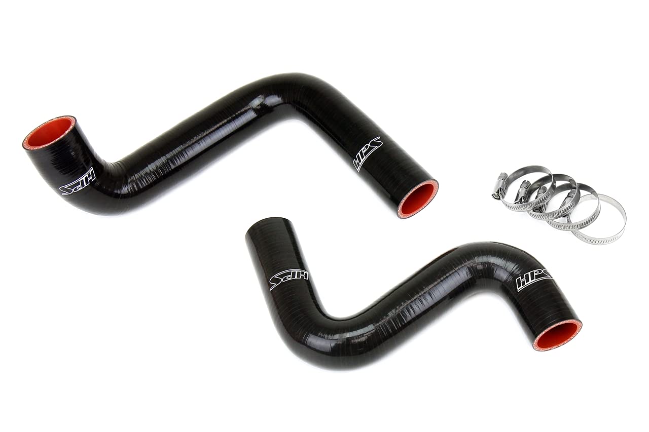 3-ply HPS Black Reinforced Silicone Radiator Coolant Hose Kit 57-1955-BLK