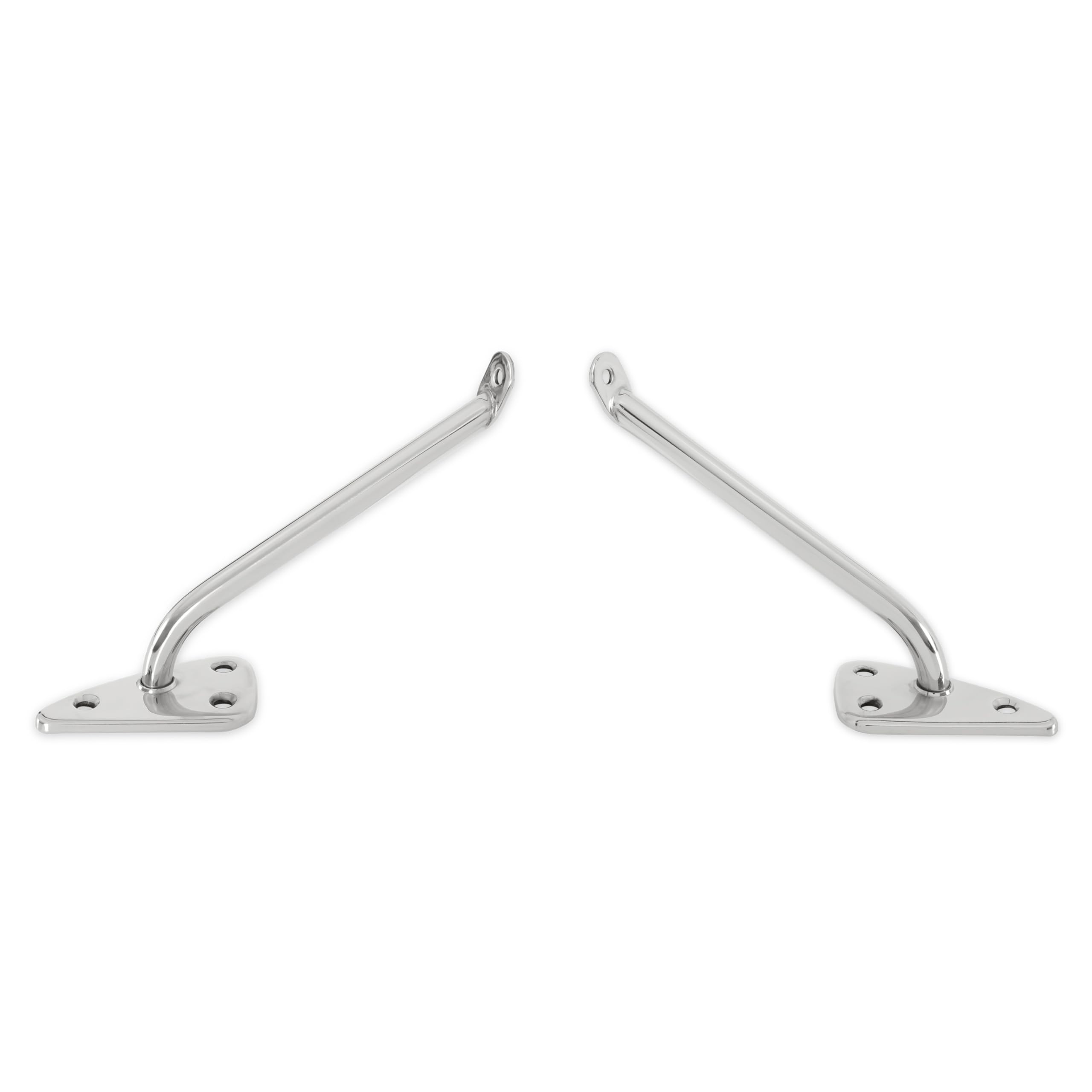 Complete Brothers Trucks Mirror Set-Stainless/Chrome-Round/Smooth - Pair COMS3SM