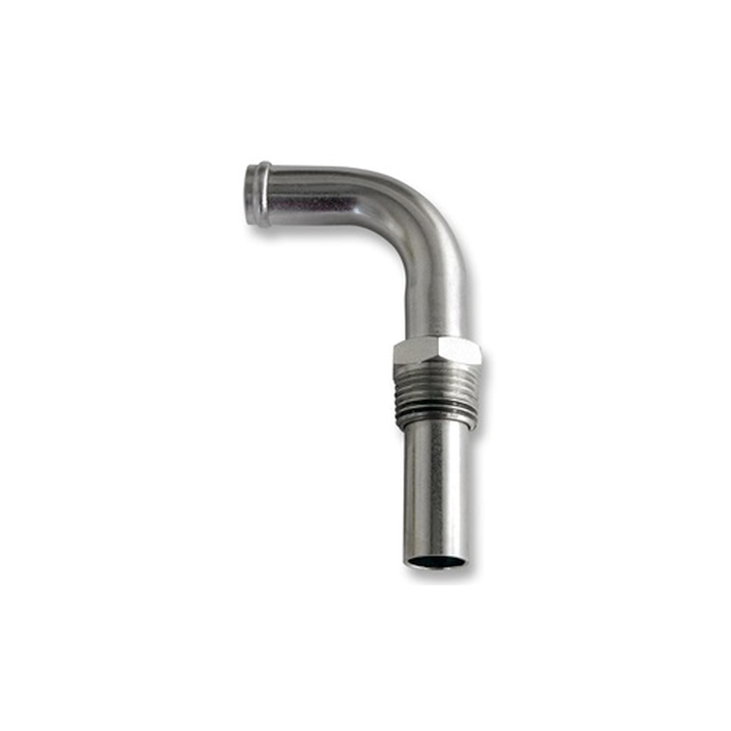 1970 428 Scott Drake Heater Hose Elbow - Silver Zinc Finish