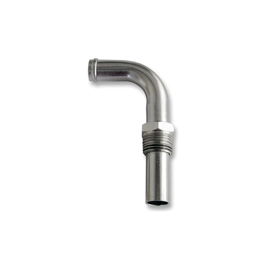 1970 428 Scott Drake Heater Hose Elbow - Silver Zinc Finish
