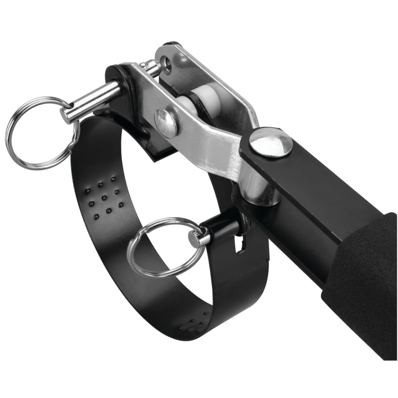 W54132 Performance Tool 4-in-1 Oil Filter Wrench - Swivel Handle, Interchangeable Bands, Dimpled Grip