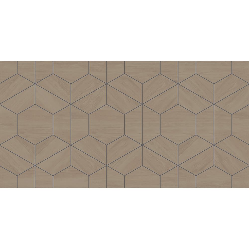 494039 Genesis Products Revive Backsplash - 18" x 24", Wooden Oak Hexagon