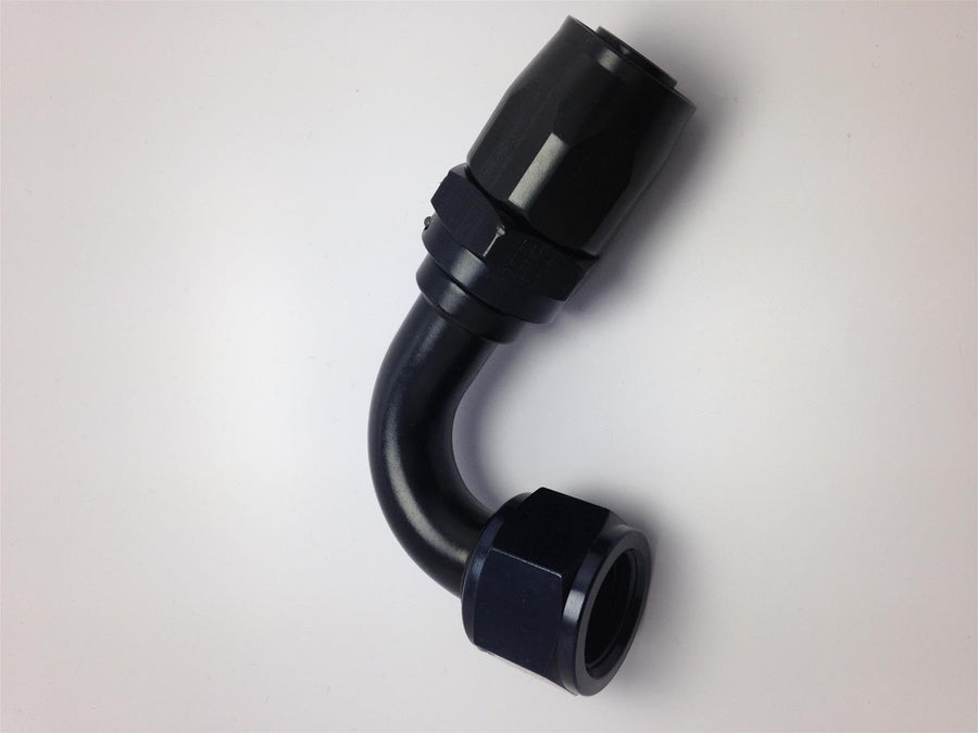 Fragola Performance Systems #10 Nut X #12 Hose Ucing Hose End 120 Degree Black