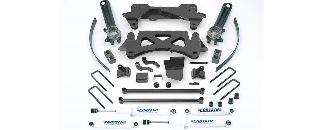 Fabtech K7002 Lift Performance System w/Shocks w/Rear Performance Shock 6 in. Lift System w/Shocks
