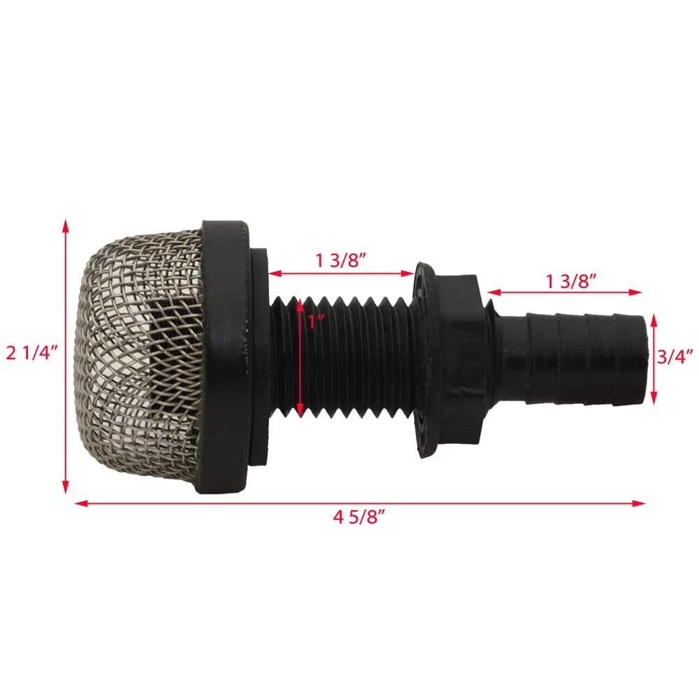 Thru-Hull Strainer 1.75" Mount