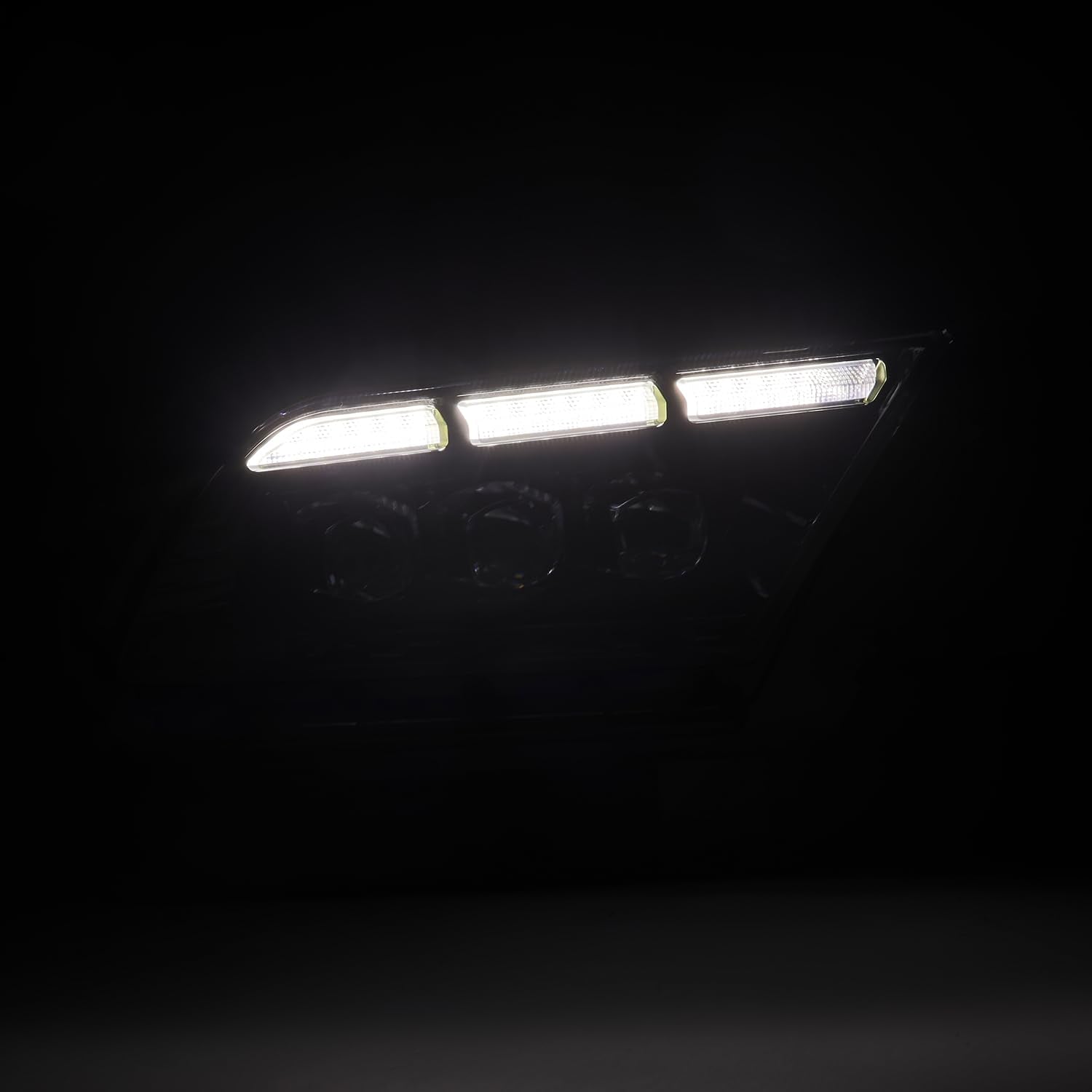 2013-2014 Ford Mustang AlphaRex LED Projector Headlights (NOVA-Series) - Alpha-Black