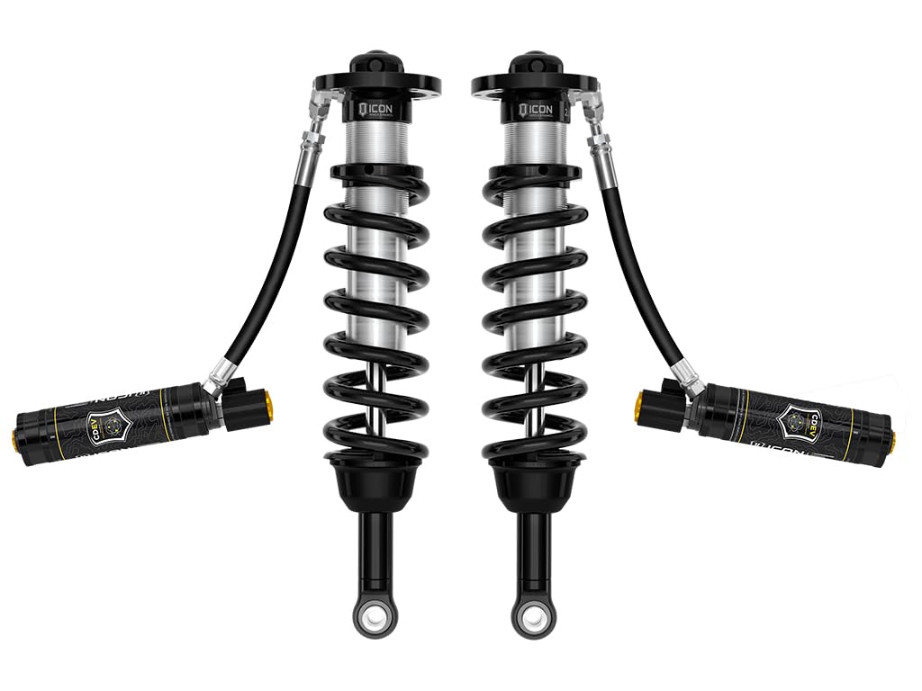 2022-2025 Toyota Tundra ICON 1.25-3.5" Lift/2023-2025 Sequoia 3-4.5" Lift, Front, V.S. 2.5 Series Coilover Kit, Remote Reservoir w/CDEV, Pair