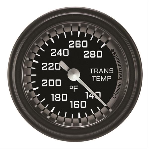 AX127GBLF Classic Instruments Gray 2-1/8" AutoCross Transmission Temperature Gauge