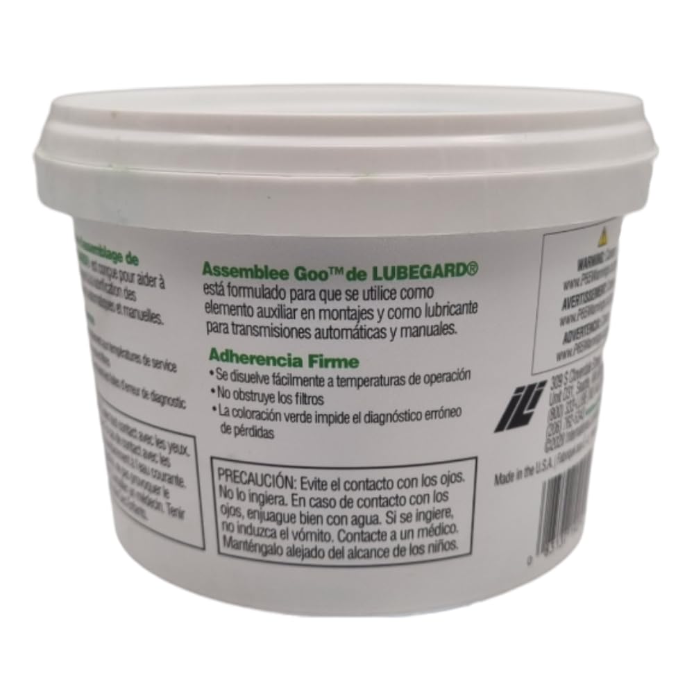 Lubegard Assemblee Goo 19250, Green, Firm Tack Lubricant, 16 oz.