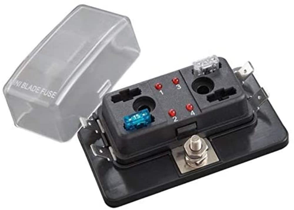Fuse Block Install Bay ATM with Led Indicators - 4 Position