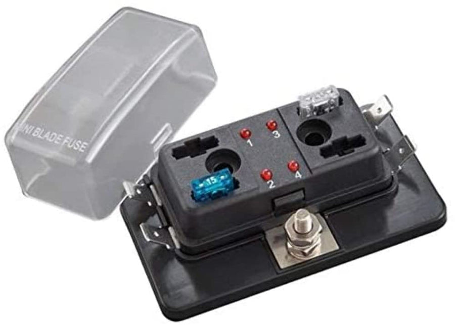 Fuse Block Install Bay ATM with Led Indicators - 4 Position