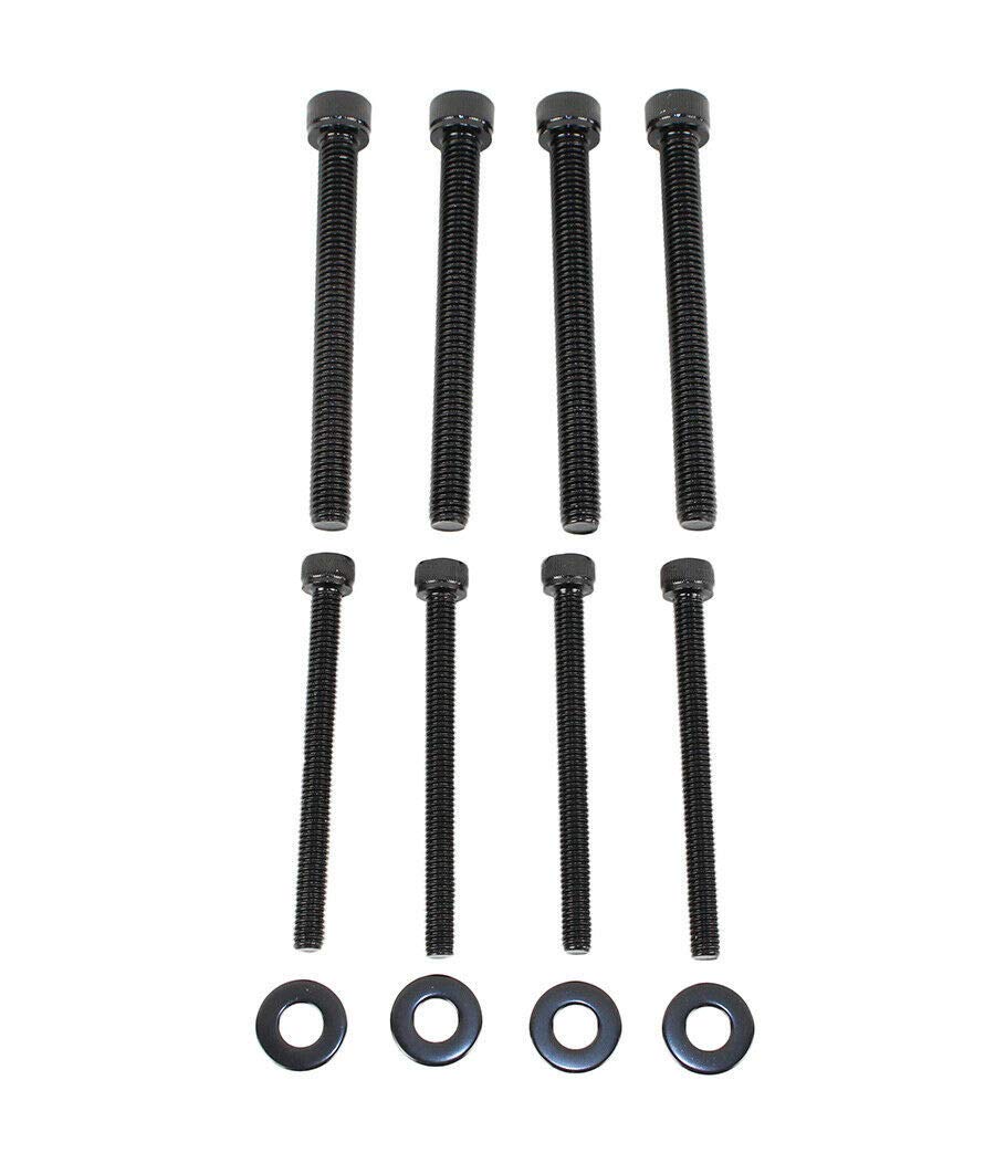 Fishbone Jeep Offroad Grab Handles Front and Rear 07-17 Wrangler JK 4 Door Steel Black Textured Powdercoat