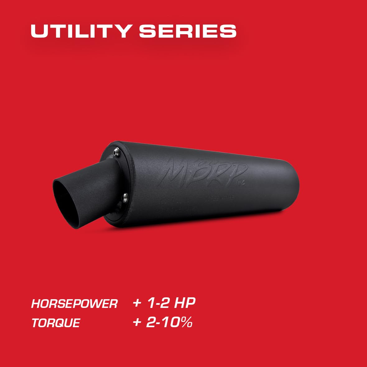 Black MBRP Universal Utility Muffler