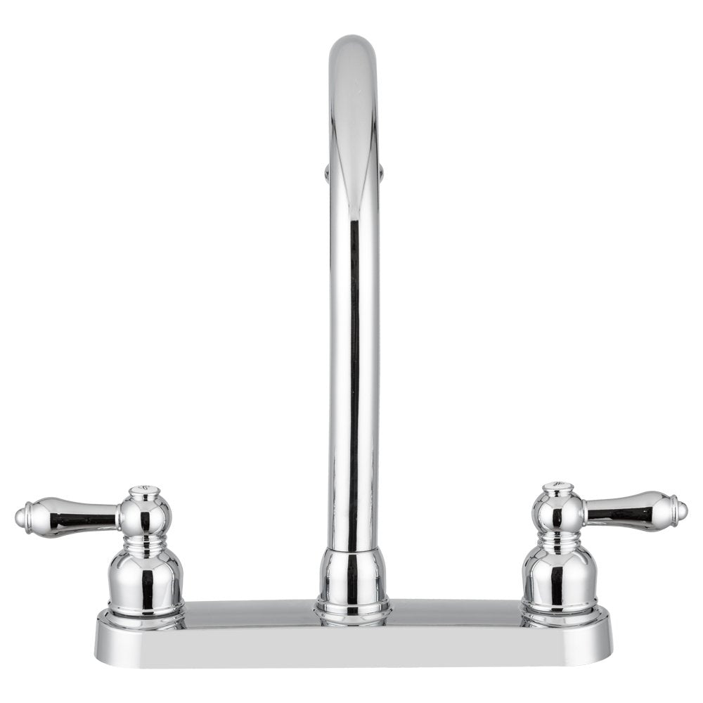 Dura Faucet RV DF-PK340L-CP Non-Metallic Kitchen Sink J-Spout Faucet (Chrome)