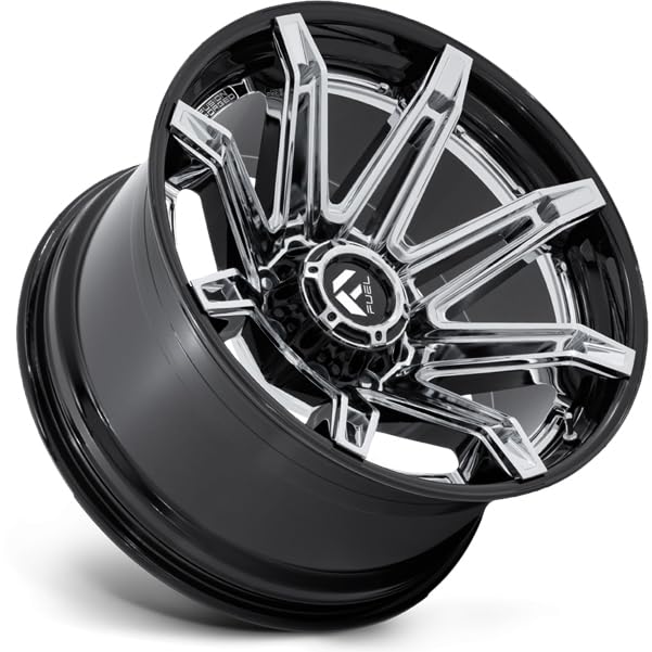 FUEL OFF-ROAD 20X10 FC401 BRAWL 8X170 4.79-18mm CHROME WITH GLOSS BLACK LIP - FC401PB20108718N