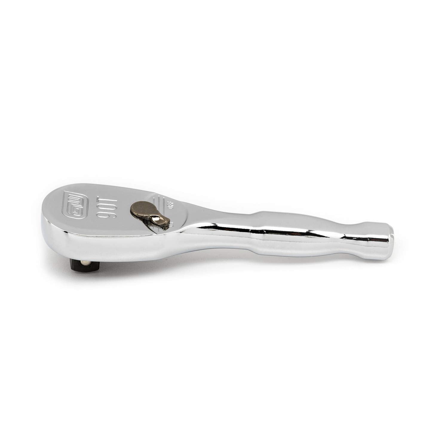 3/8" Drive GEARWRENCH 90 Tooth Stubby Teardrop Ratchet 4-3/4" - 81209T, Multi, One Size