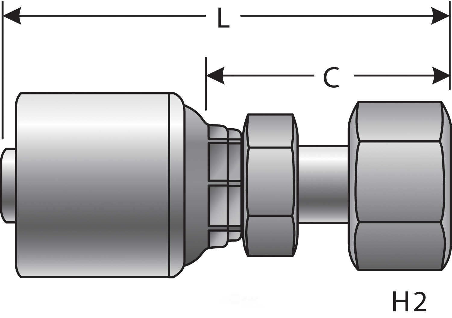 Gates Coupling G25855-0608