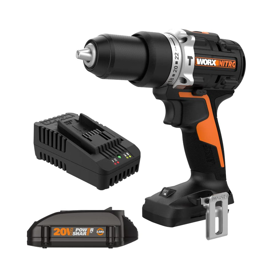 20V Power Share Worx WX352L.9 1/2" Cordless Hammer Drill (Tool Only)