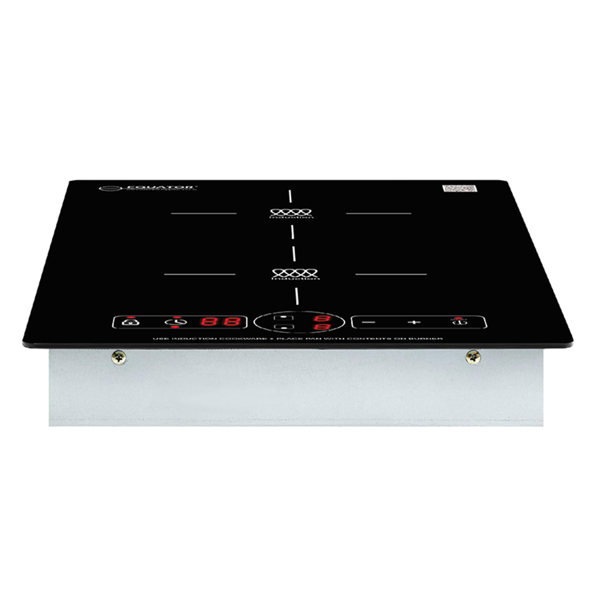 13" VERTICAL Equator Advanced Appliances 2-BURNER Induction Cooktop 9 POWER Built in/Freestand 110V