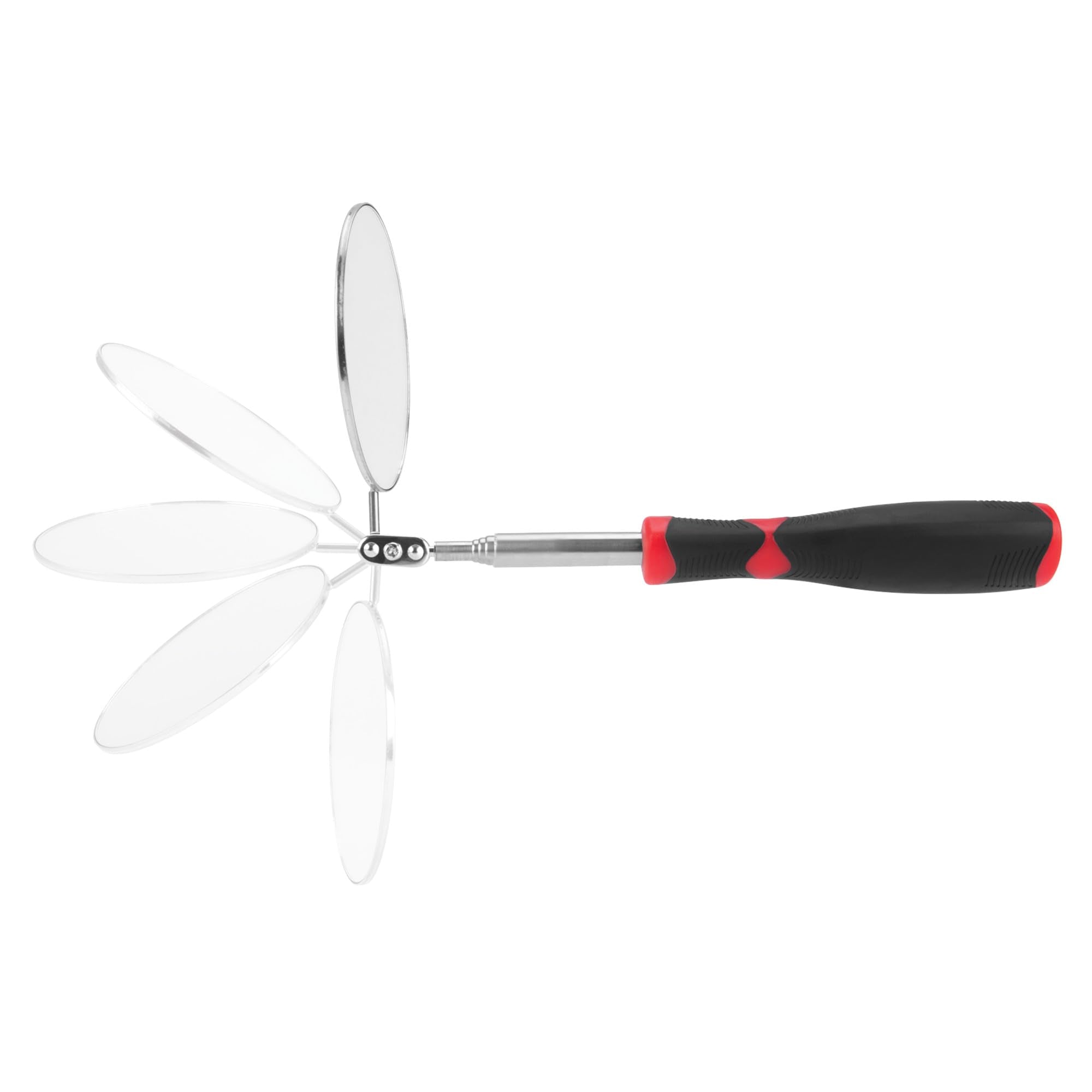 W1257 Performance Tool 3.5-Inch Jumbo Telescoping Inspection Mirror for Mechanics, Engineers, and DIY Enthusiasts - Perfect for Hard-to-Reach Areas