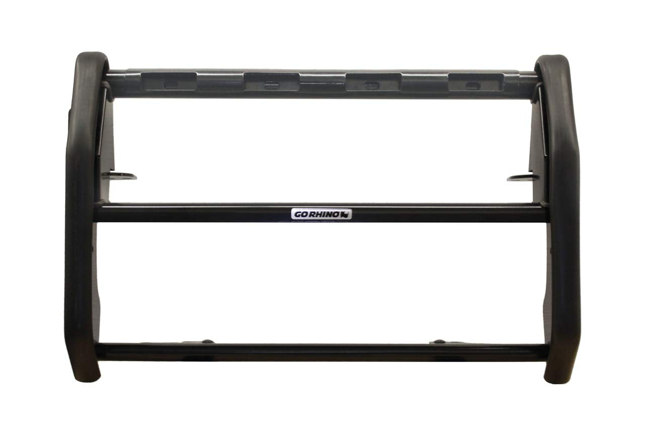 Push Bumper Go Rhino!, LED Warning Light Ready, Compatible with Chevrolet Tahoe 2015-2020, Steel, Gloss Finish