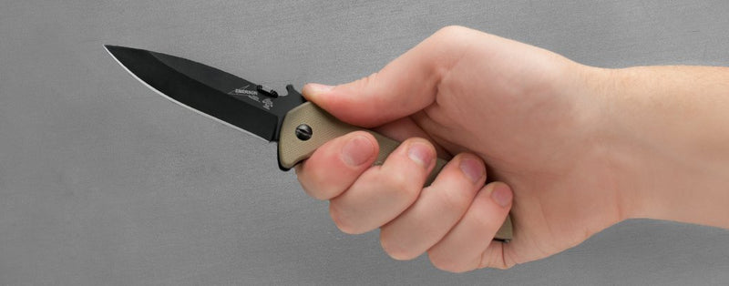 Emerson Kershaw CQC-4K Folding Pocket Knife, One Size (6054BRNBLK)