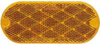 Amber PM V480A Oval Stick-on Reflectors 2 Count