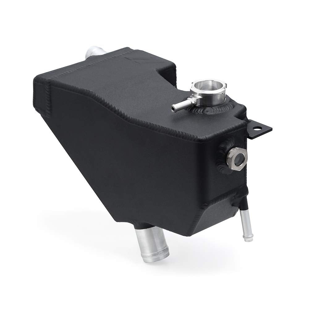 Mishimoto Aluminum MMRT-F2D-11SMWBK Secondary Degas Tank, Compatible With 2011+ Ford 6.7L Powerstroke, Micro-Wrinkle Black