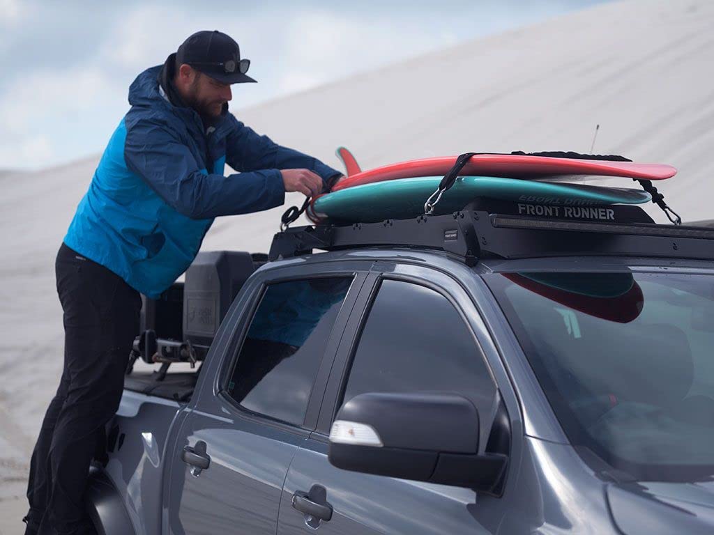 Slimsport Roof Rack Kit Front Runner with Lightbar Compatibility for Ford Ranger T6/Wildtrak/Raptor (2012-2022) for Rooftop Cargo