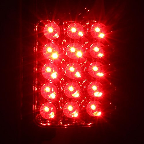 Ford F150 F250 Spec-D Tuning LT-F15097RLED-TM Red Clear Led Tail Lights