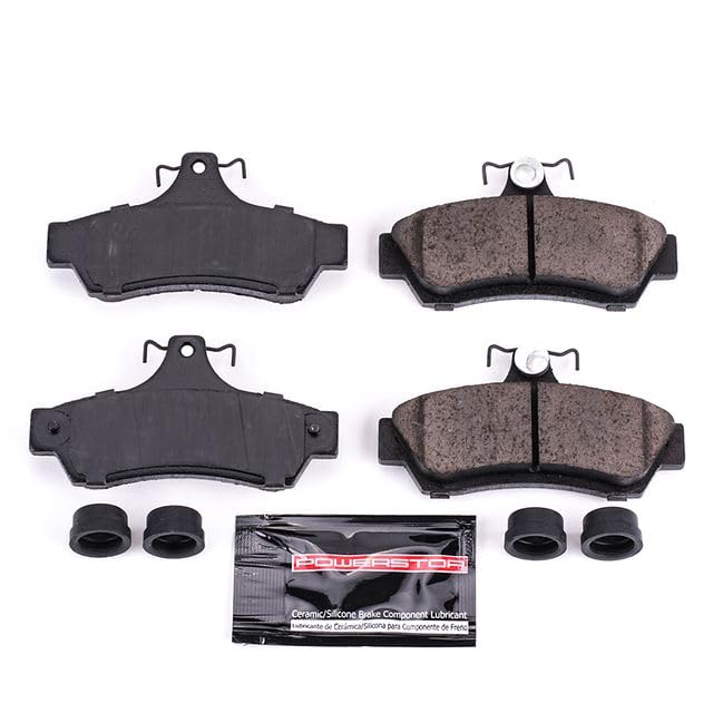 Power Stop Z23-1048 Z23 Evolution Sport Carbon Fiber Infused Ceramic Brake Pads with Hardware For Pontiac GTO 2004-2006 [Model Specific]