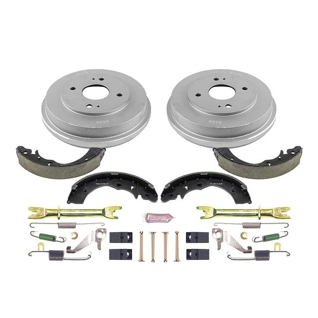 Power Stop KOE15317DK Rear Replacement Brake Kit-OE Brake Drums & Ceramic Brake Pads For Honda Accord 1990-2002 [Model Specific]