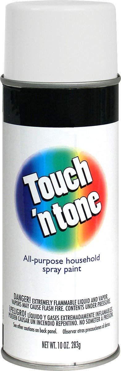 55280830 TOUCH N TONE Spray Paint, 10 oz, Flat White