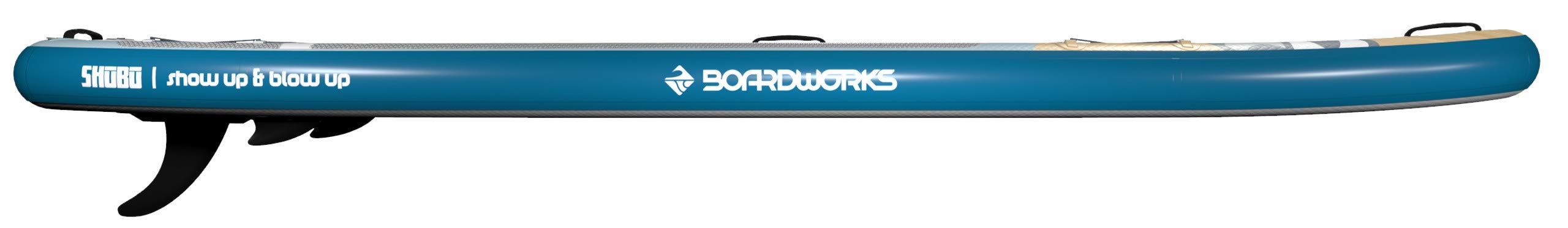 Boardworks All-Water Kraken Inflatable Stand-Up Paddleboard with Pump, Paddle and Roller Bag (SUP) Complete Kit – 11’, White/Blue/Orange