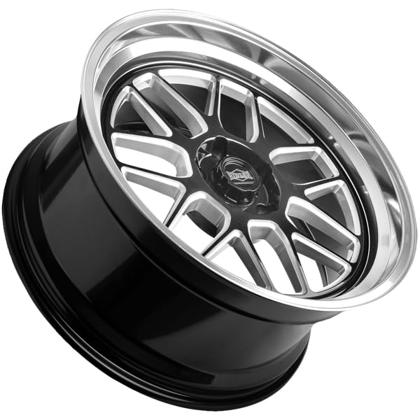 611 RIDLER 611 Gloss Black/Milled with Diamond Cut Lip 18X8 5-120.65 0MM 83.82MM