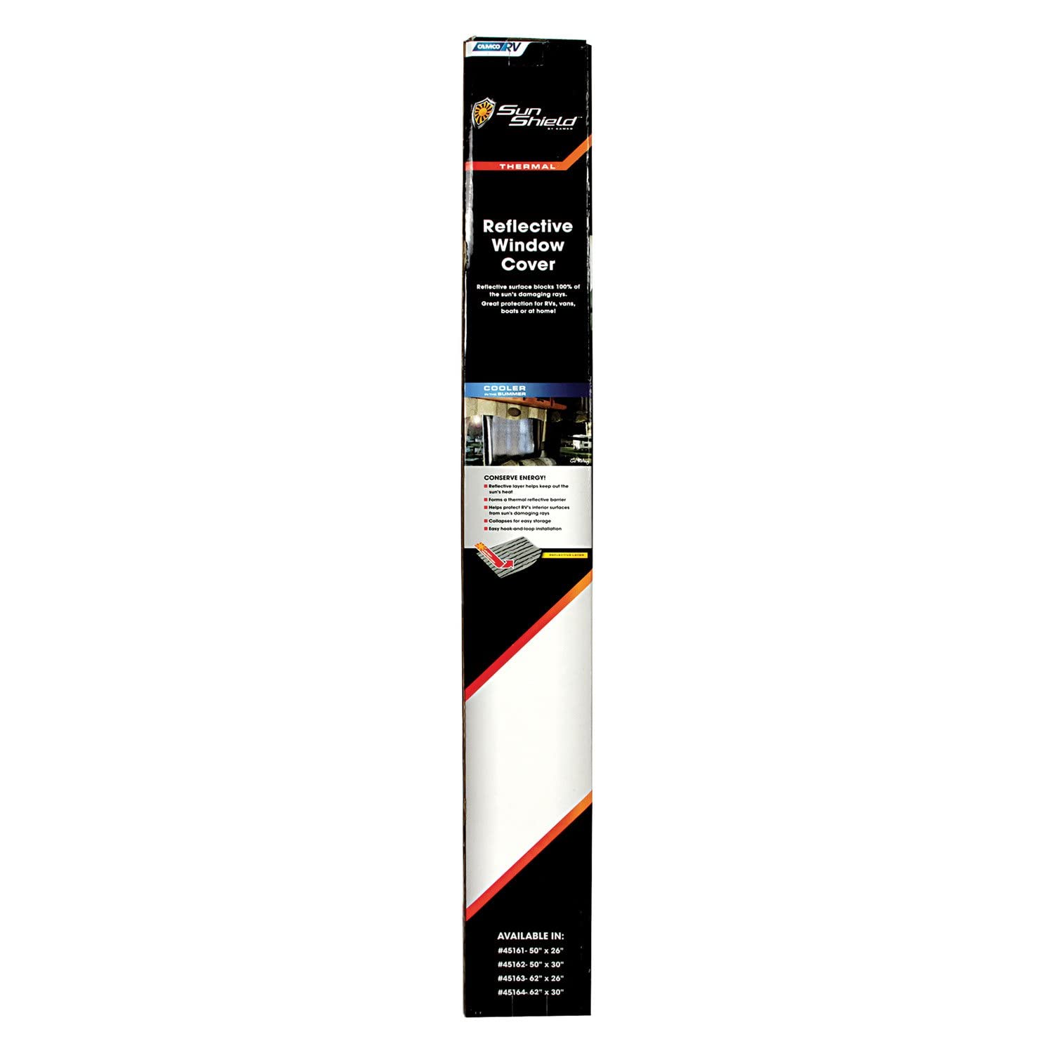 50" x 26" Camco SunShield Reflective Window Cover