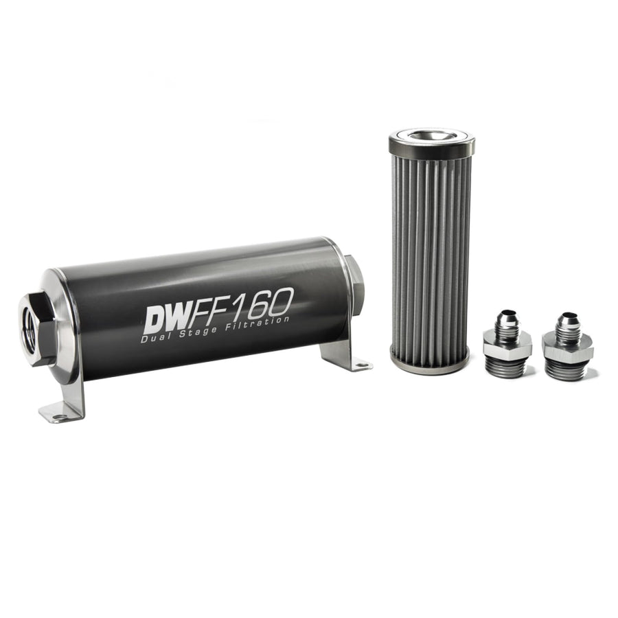 in-line DeatschWerks Fuel Filter and housing kit (8-03-160-040K-6)