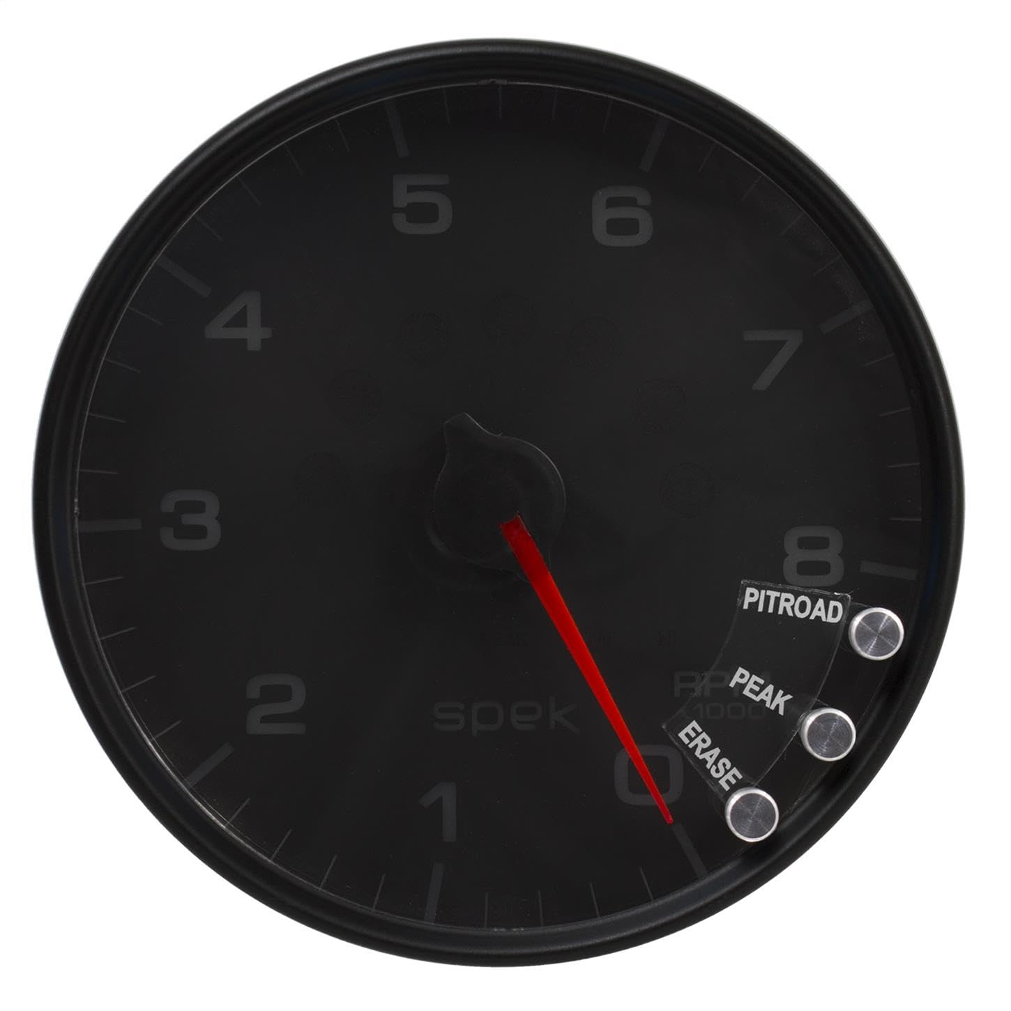 AutoMeter Gauge P23832 Tachometer (Spek-Pro 5", 8K RPM, with Shift Light & Peak Mem, Black/Black, Spek-Pro)