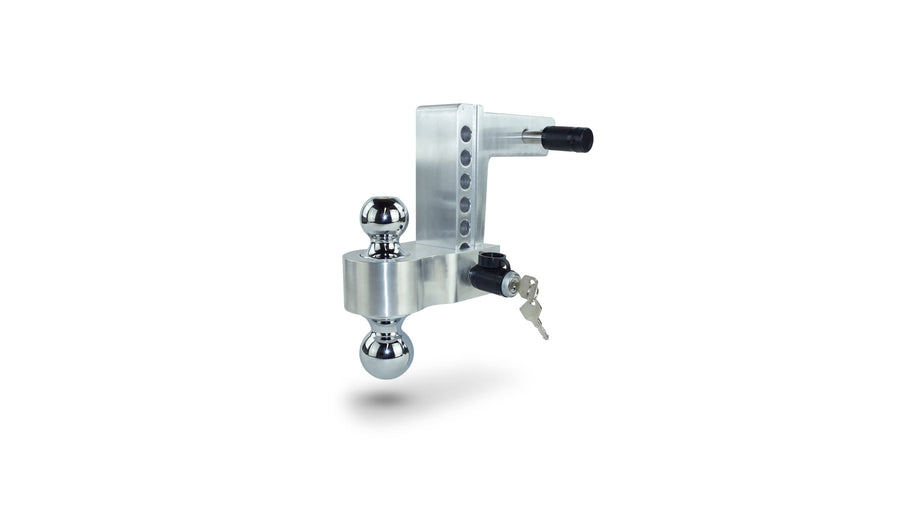 Chrome Pacbrake Ball Mount - 2" Shank, 6" Drop