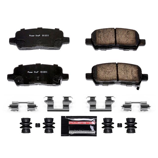 Power Stop Z23-999 Z23 Sport Carbon Fiber Infused Ceramic Brake Pads Rear with Hardware For Buick Allure, Buick LaCrosse, Chevy Impala, Chevy Impala Limited, Pontiac Grand Prix [Model Specific]