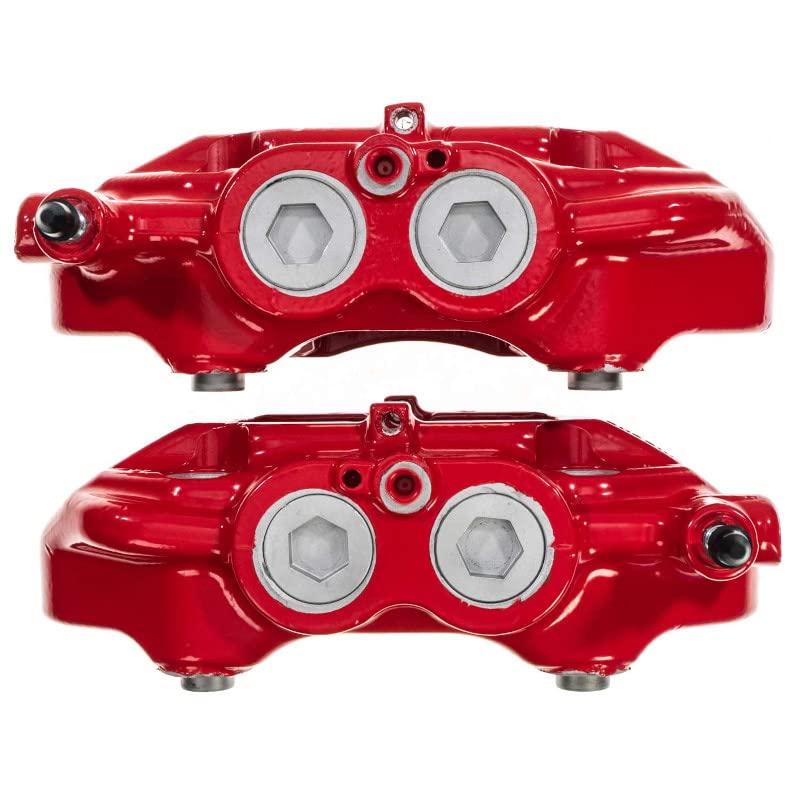Power Stop S2708 Front Pair of High-Temp Red Powder Coated Calipers For Lexus LS430 2001-2006 [Model Specific]