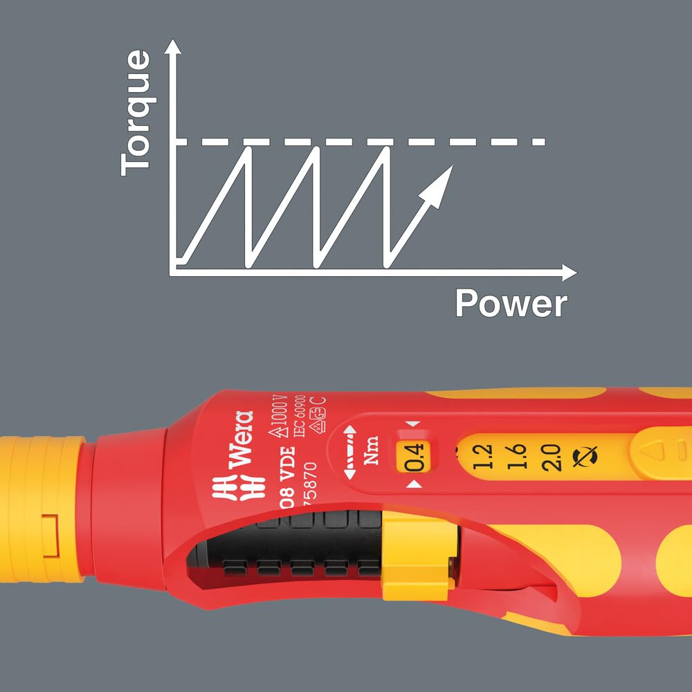 VDE 7508 KRAFTFORM SCREWDRIVER 0,4-2,0 NM