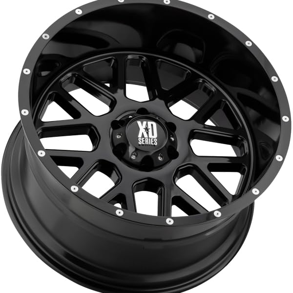 KMC WHEELS XD820 GRENADE XD SERIES Black Wheel (18 x 9. inches /8 x 125 mm, 18 mm Offset)