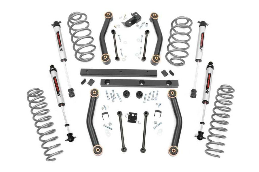 4" Rough Country Lift Kit w/V2 Shocks for 2003-2006 Jeep Wrangler TJ - 90777