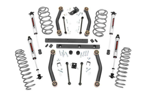 4" Rough Country Lift Kit w/V2 Shocks for 2003-2006 Jeep Wrangler TJ - 90777