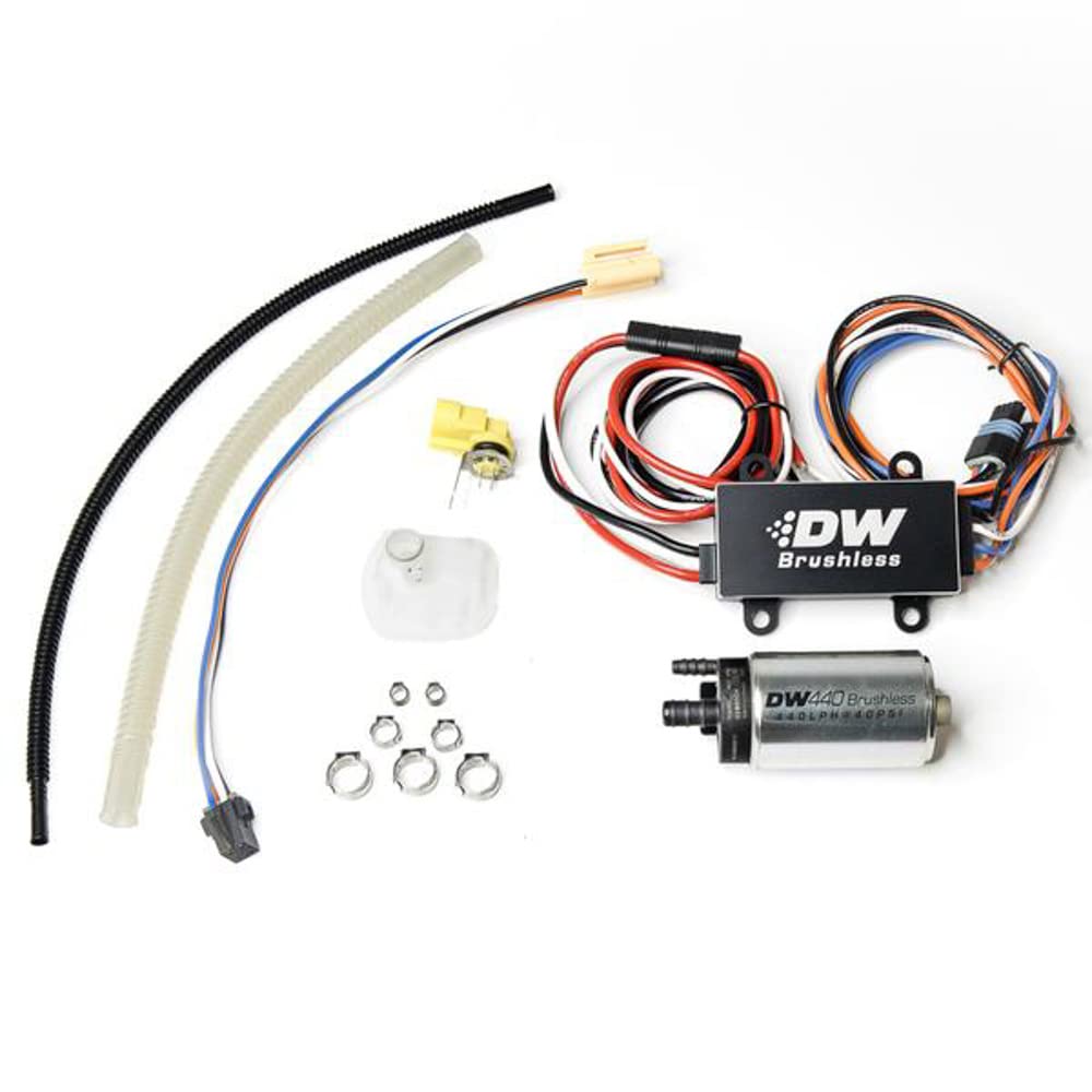 440lph DeatschWerks in-Tank brushless Fuel Pump w/ 9-0909 Install kit + C102 Controller (9-442-C102-0909)