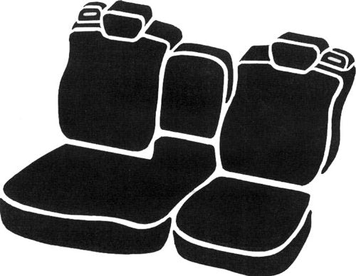 Fia Custom Fit TR47-3 NAVY Front Seat Cover Split Seat 40/60 - Saddle Blanket, (Navy)