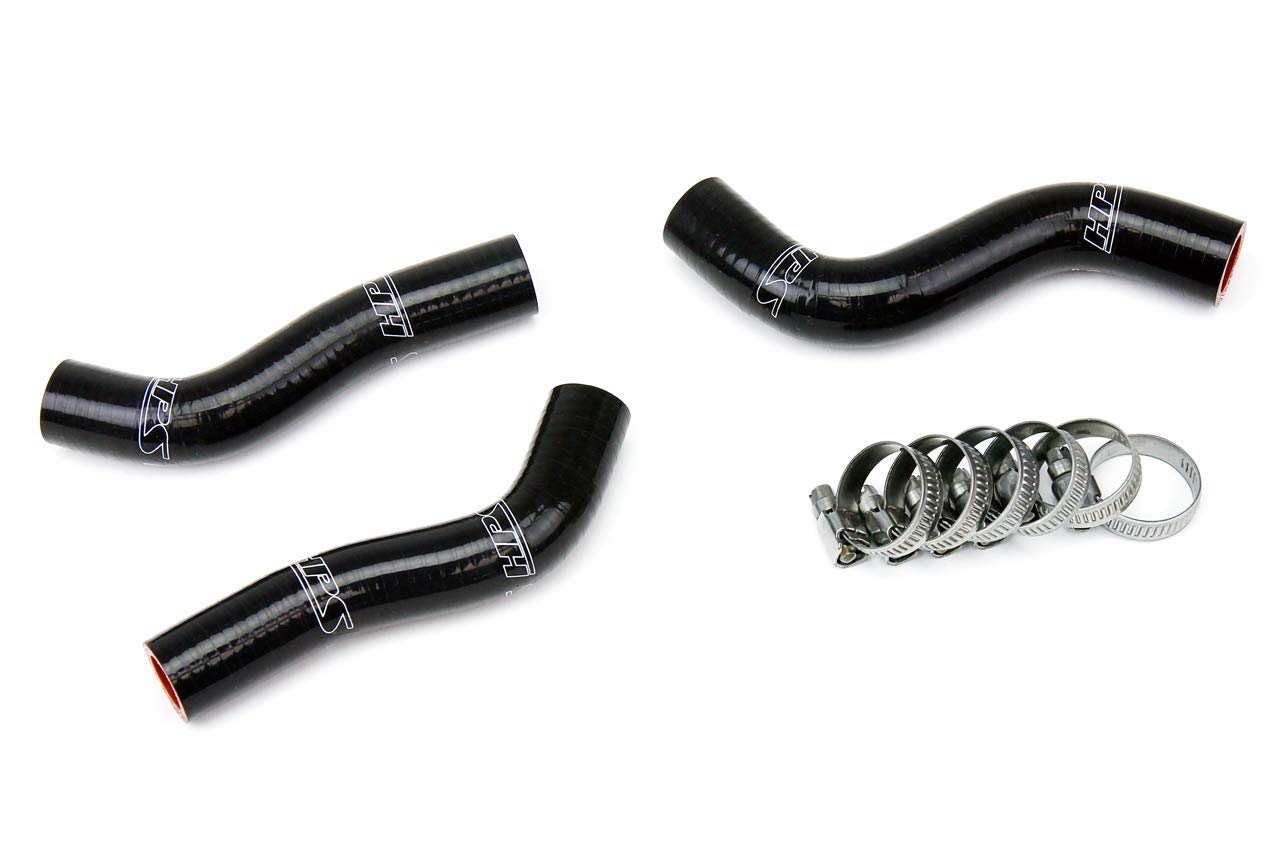 Black HPS 57-1248-BLK Silicone Radiator Coolant Hose Kit