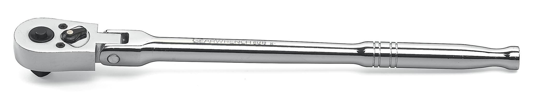 3/8" Drive GEARWRENCH 45 Tooth Quick Release Flex Head Teardrop Ratchet, 10-1/4" - 81219